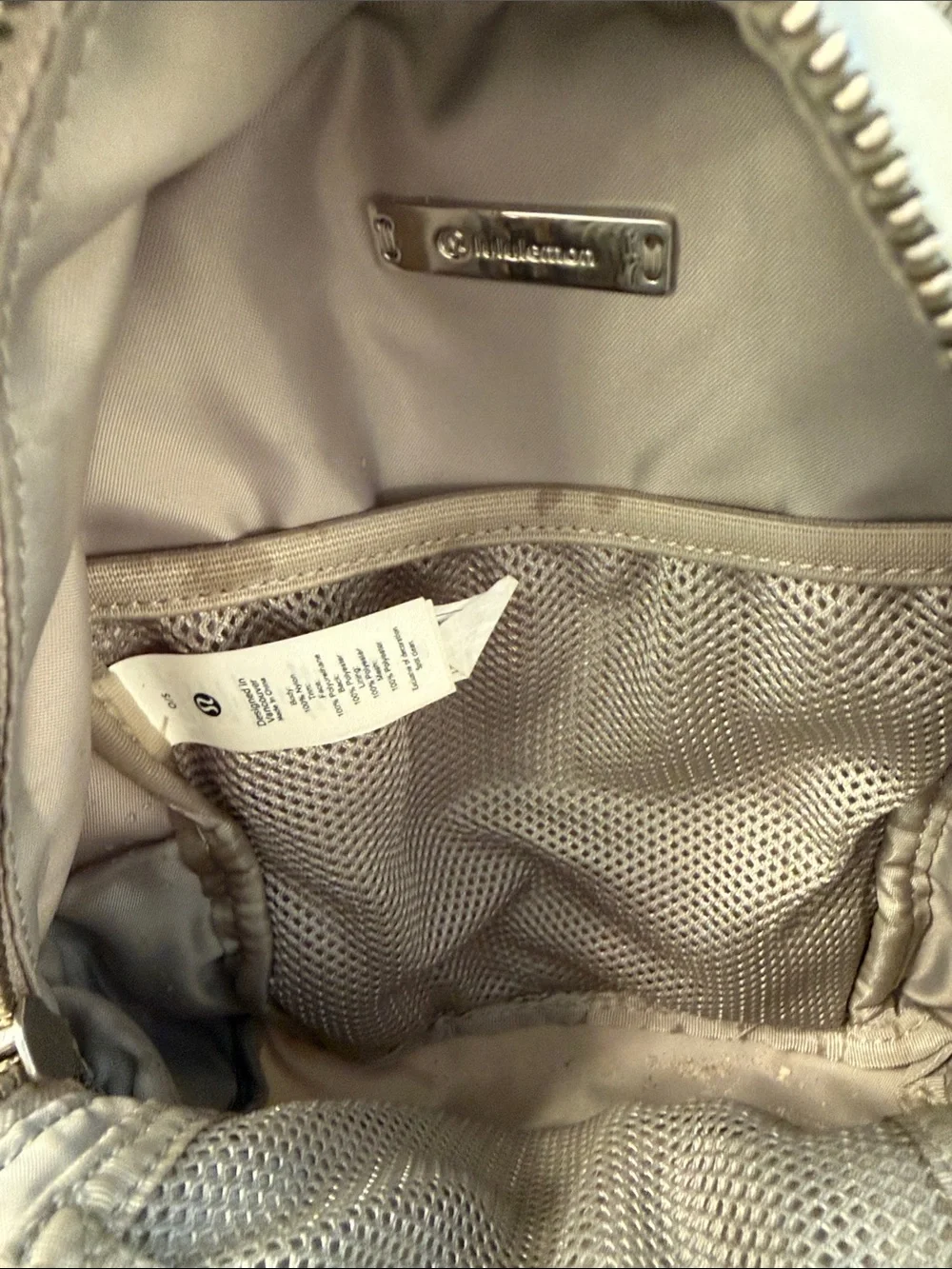 lululemon athletica Small Beige Mini Backpack